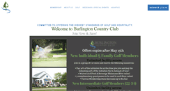 Desktop Screenshot of burlingtoncountryclub.org