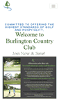 Mobile Screenshot of burlingtoncountryclub.org